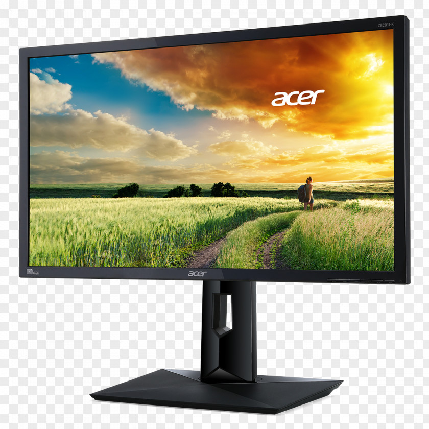 Bigger Zoom Big LED-backlit LCD Computer Monitors Liquid-crystal Display DisplayPort 16:9 PNG