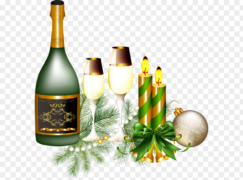 Christmas Day New Year Champagne Holiday PNG