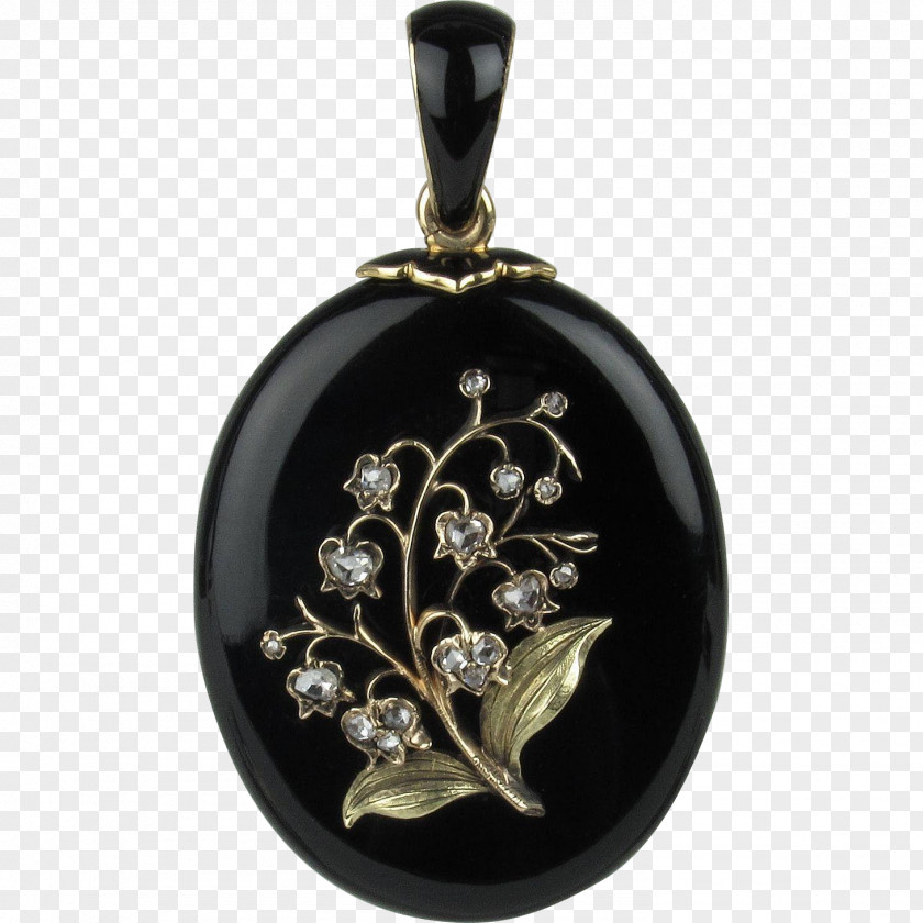 Jewellery Locket Onyx Victorian Era Pearl PNG