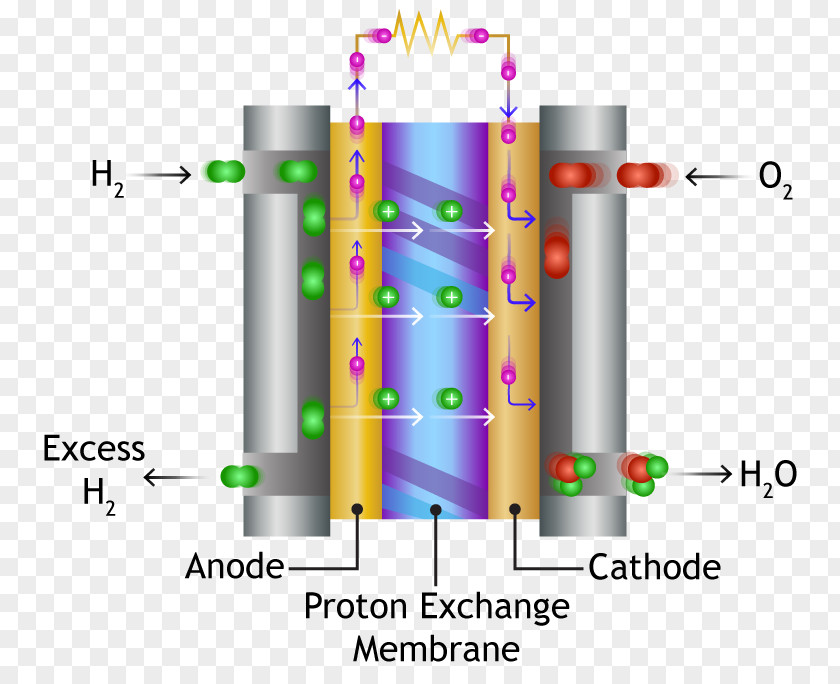 Automotive Battery Proton-exchange Membrane Fuel Cell Cells Polymer PNG