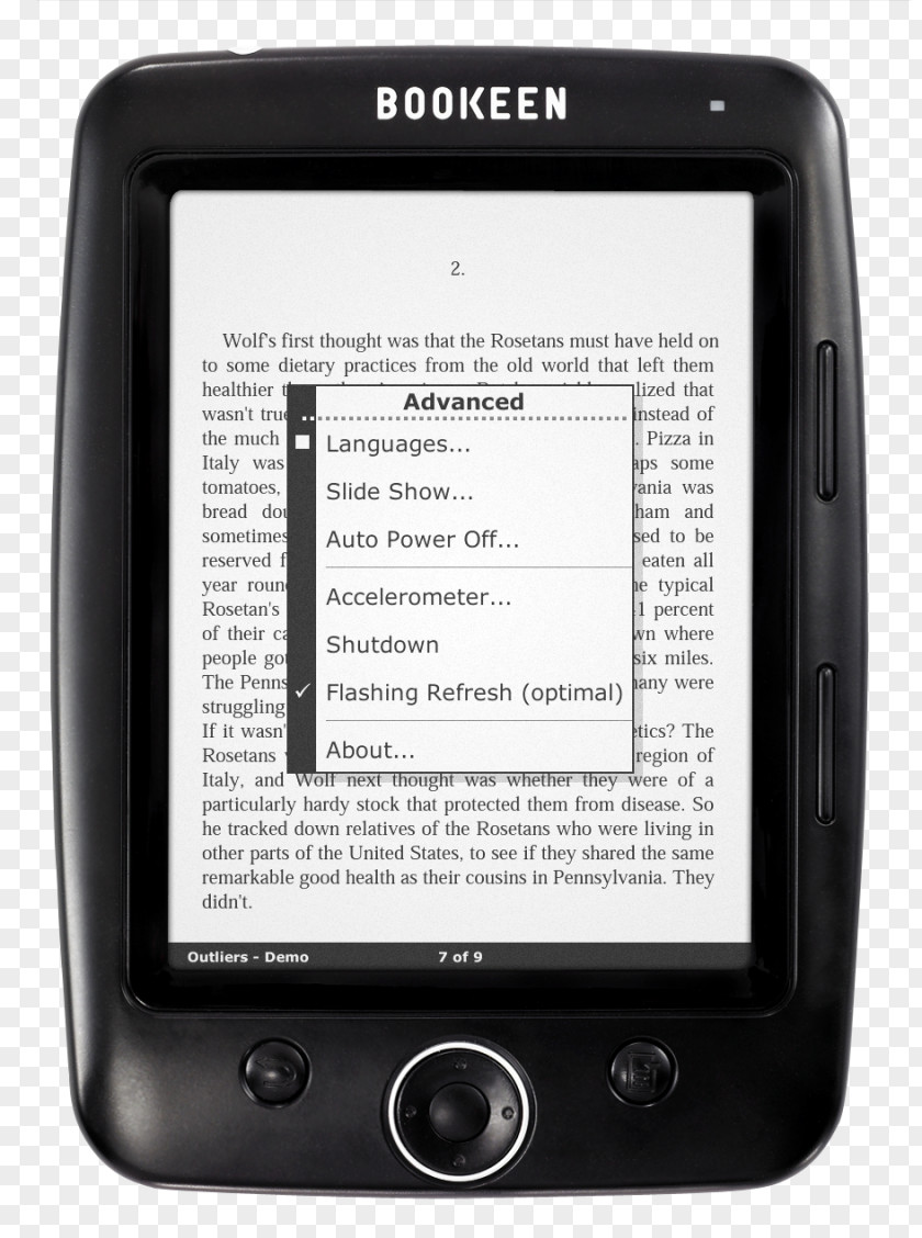 Book Feature Phone Sony Reader Bookeen E-Readers Cybook Opus PNG