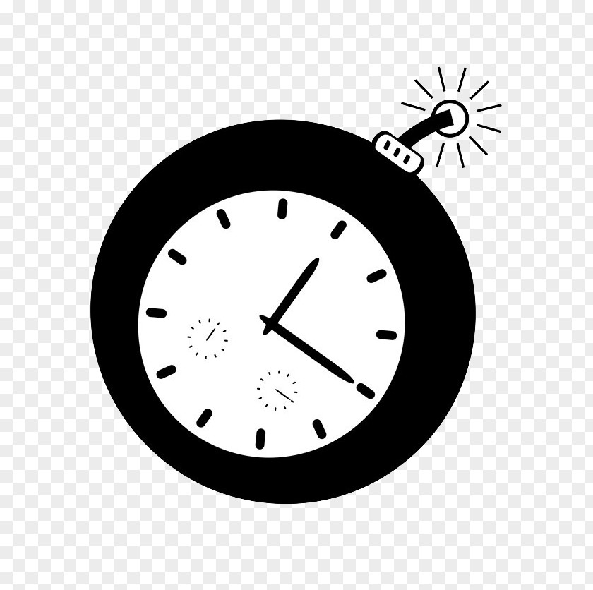 Hand-painted Flat Timing Mines Alarm Clock Stock Photography Shutterstock PNG