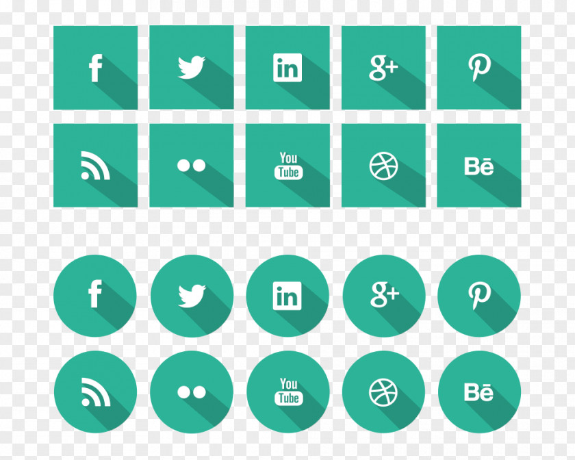Icons Social Media Symbol PNG