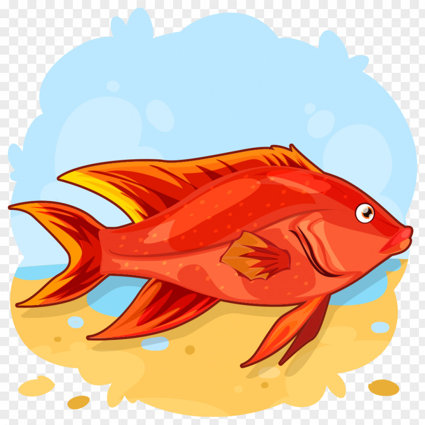 Rayfinned Fish Bonyfish Cartoon Goldfish Fin PNG