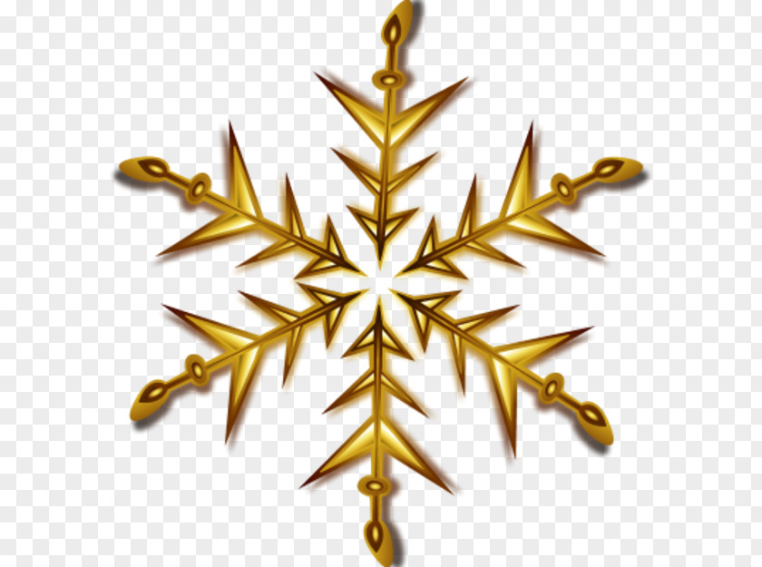 Small Snowflake Clipart Gold Clip Art PNG