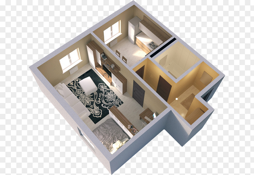3D Floor Plan Apartment Deer Park Renting House Home PNG