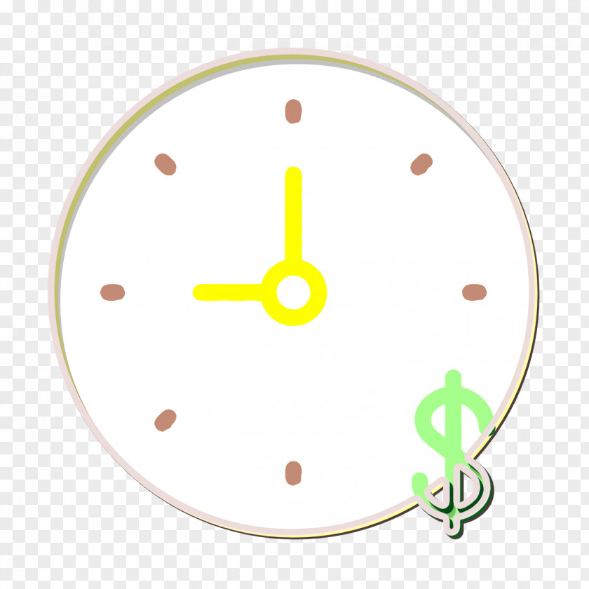 Clock Business Icon Time Is Money PNG