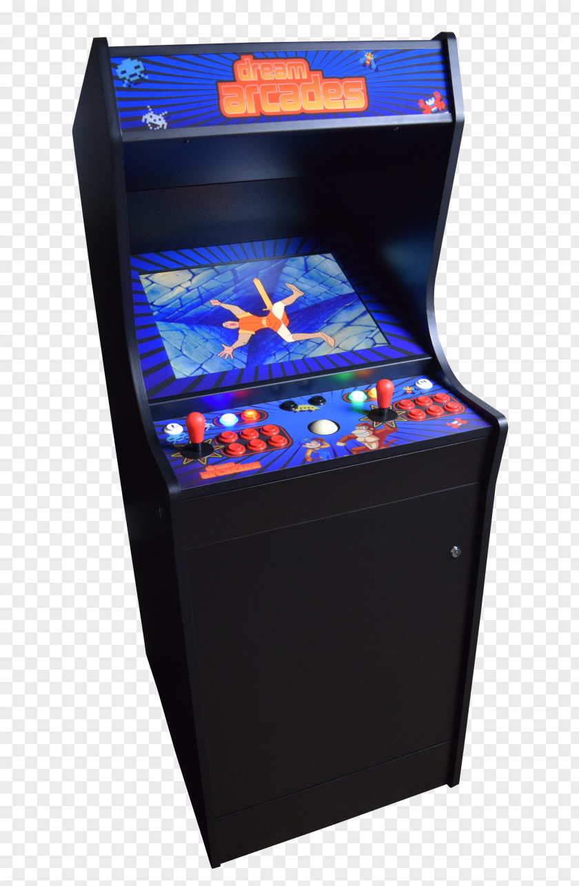 Arcade Cabinet Ms. Pac-Man Rolling Thunder Galaxian Centipede PNG