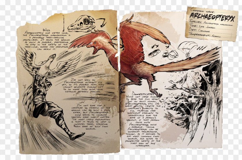 Bird ARK: Survival Evolved Archaeopteryx Tapejara PixARK PNG