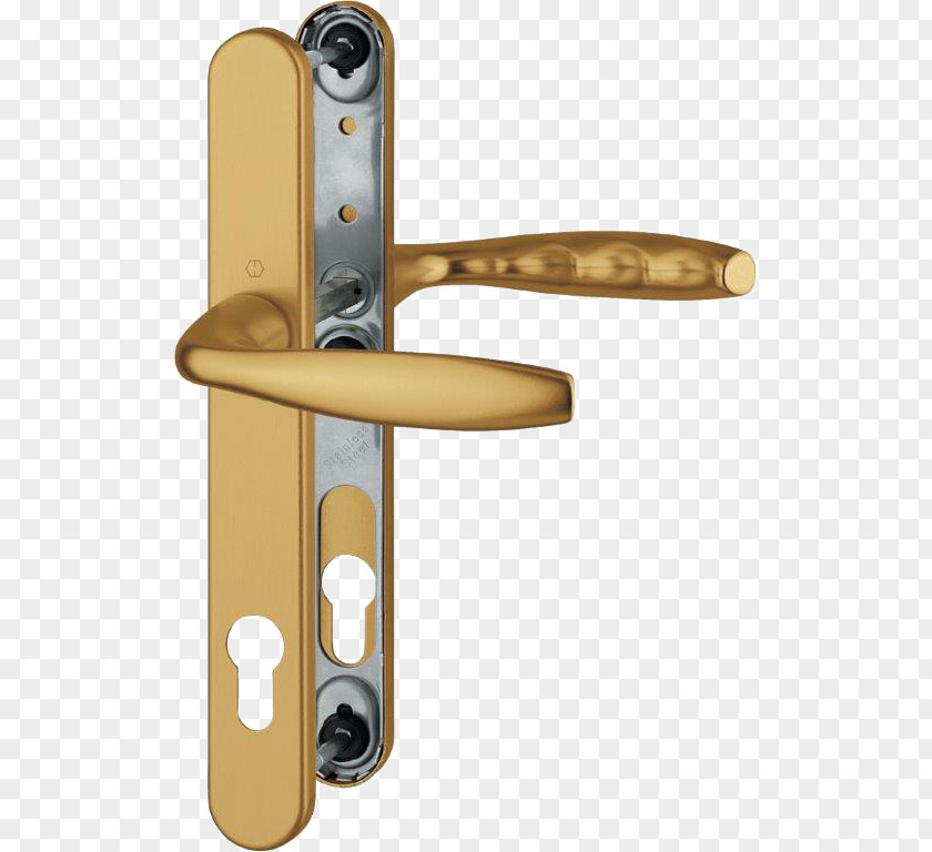 Door Handle Lock Eloxation Aluminium PNG