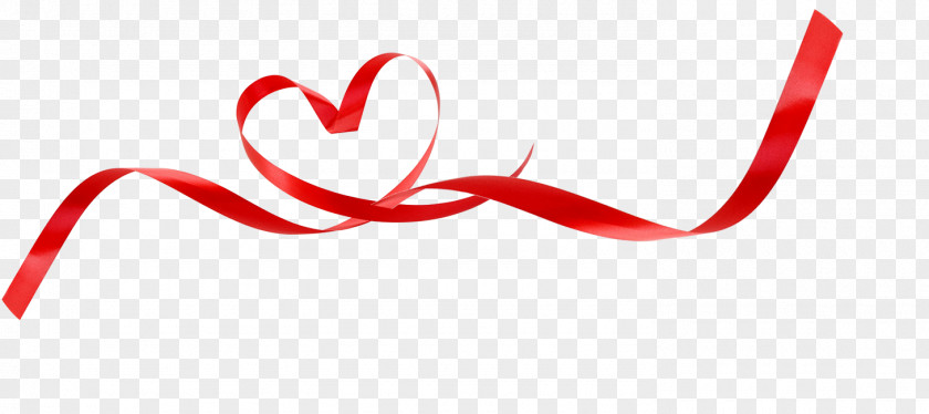 Floating Love Red Ribbon Silk PNG