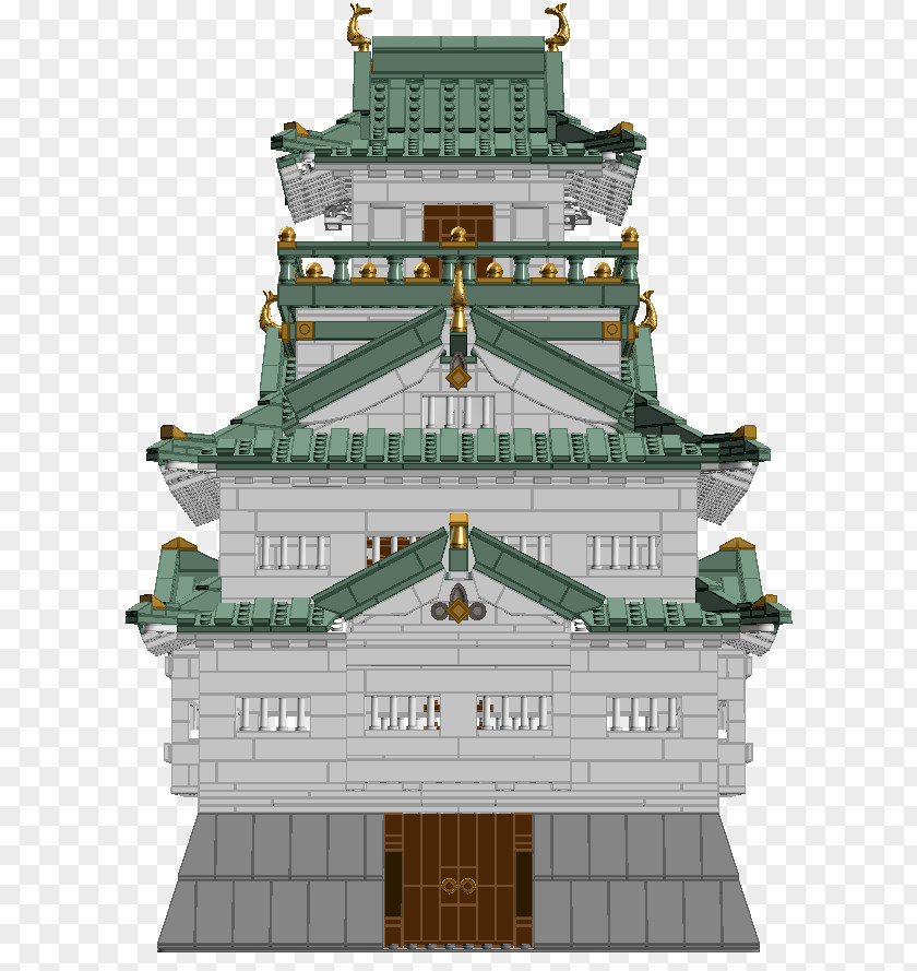 Lego Cell Tower Tenshu Temple Naver Blog Facade PNG