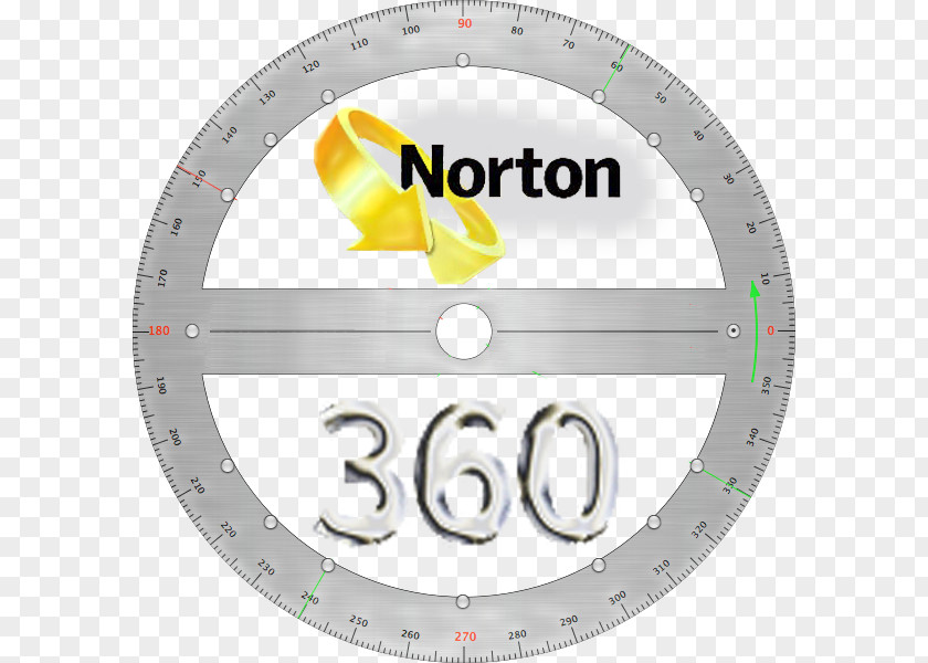 Norton Brand 360 Clock PNG