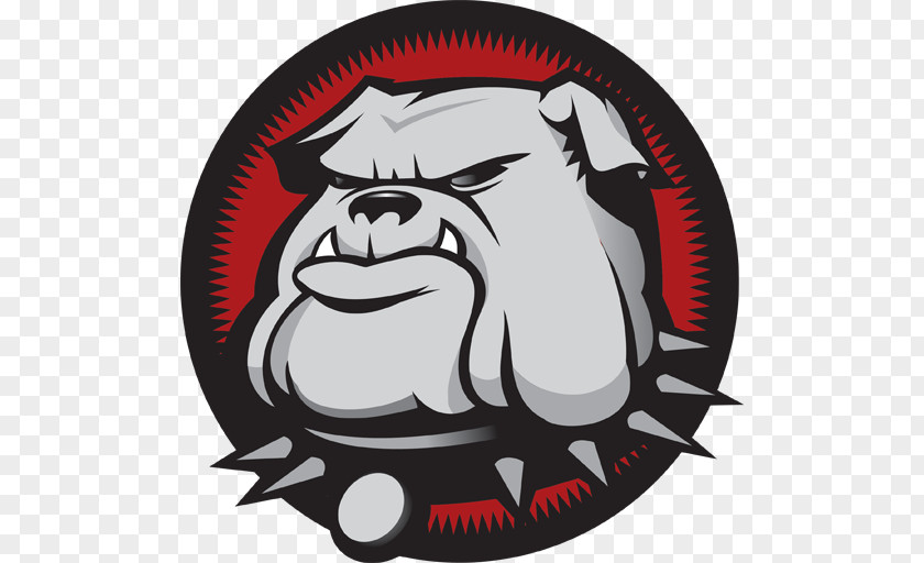 Bulldog Logo Mascot Gray Wolf PNG