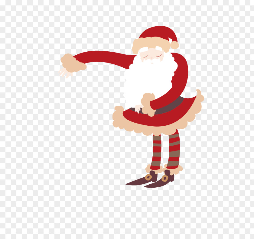 Christmas Numbers Santa Claus Illustration Day Image PNG
