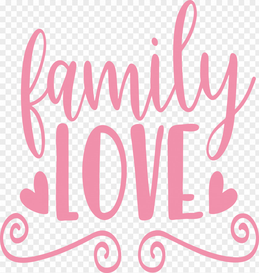 Family Day Love Heart PNG