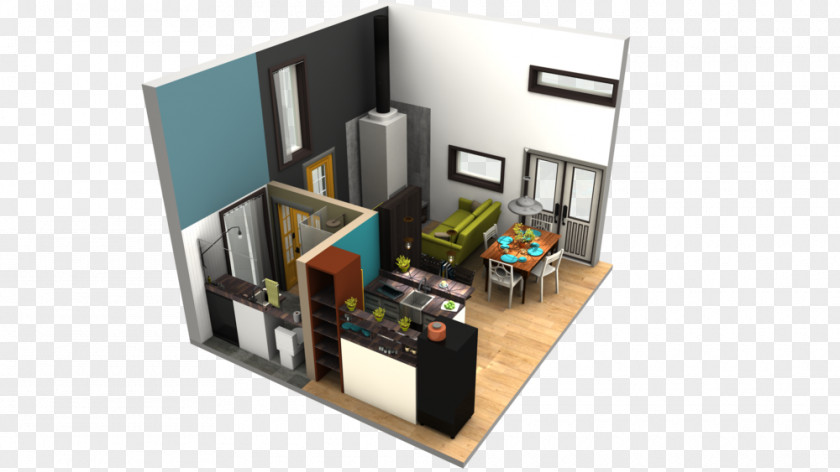 House Tiny Movement Plan Design Architecture PNG