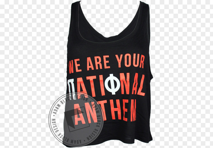 National Anthem Gilets T-shirt Sleeveless Shirt Font PNG