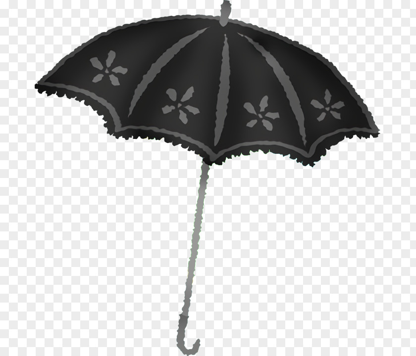 Umbrella Black Shade Black-and-white Metal PNG