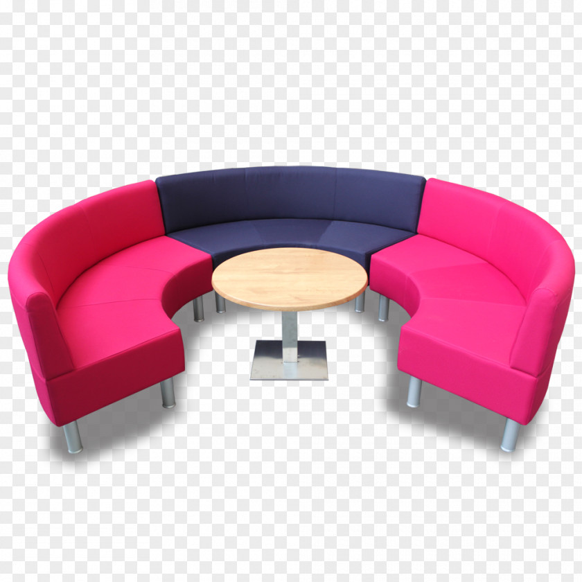 Curved Bench Couch Chair PNG