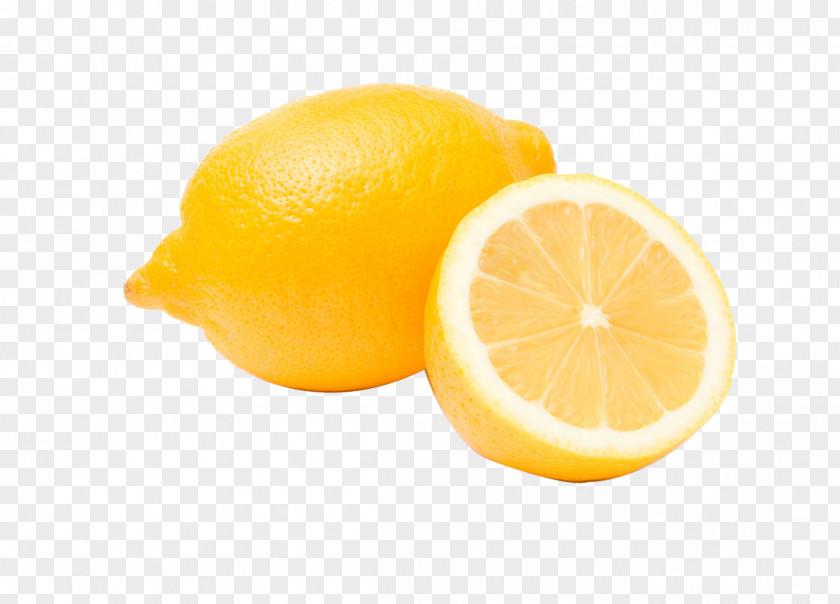 Cut Lemon Yellow Fruit Vecteur PNG