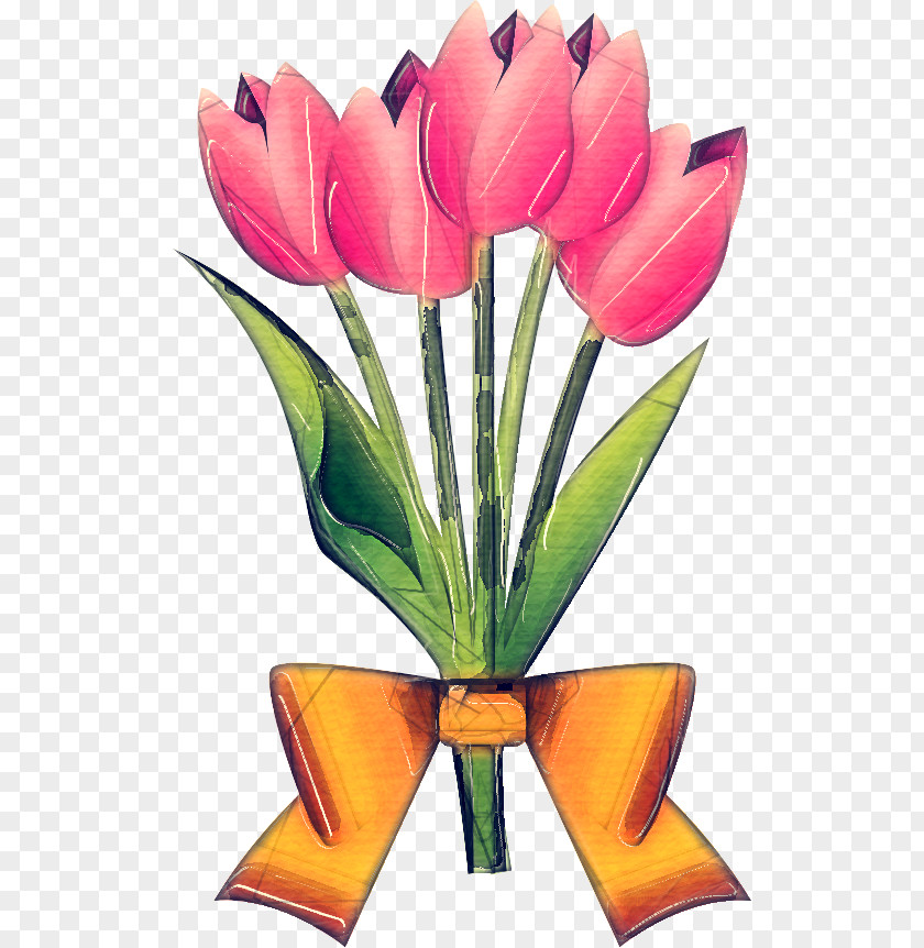 Lily Family Lady Tulip Bouquet Of Flowers Drawing PNG