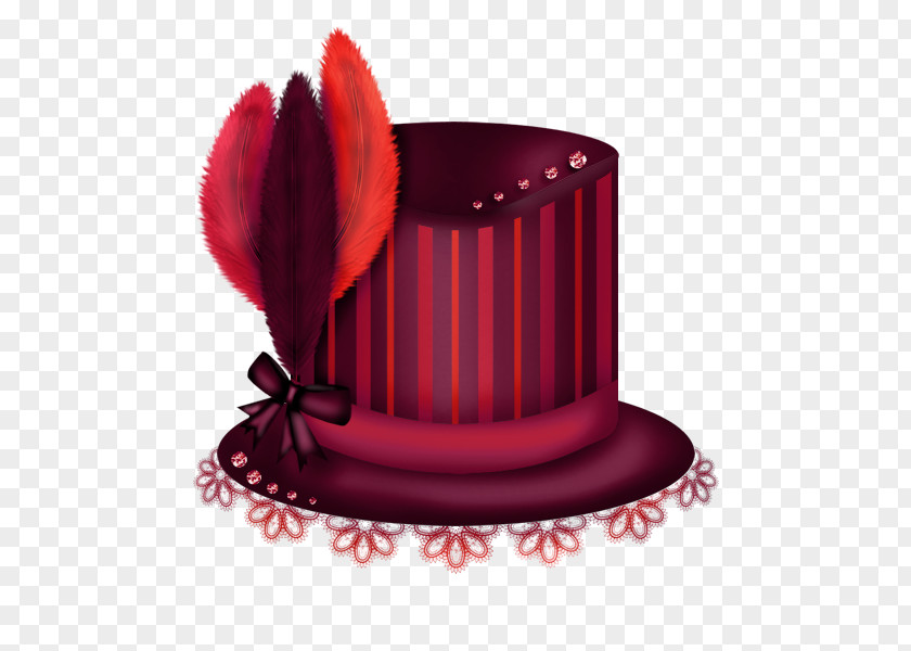 Red Hat Bowler Top PNG