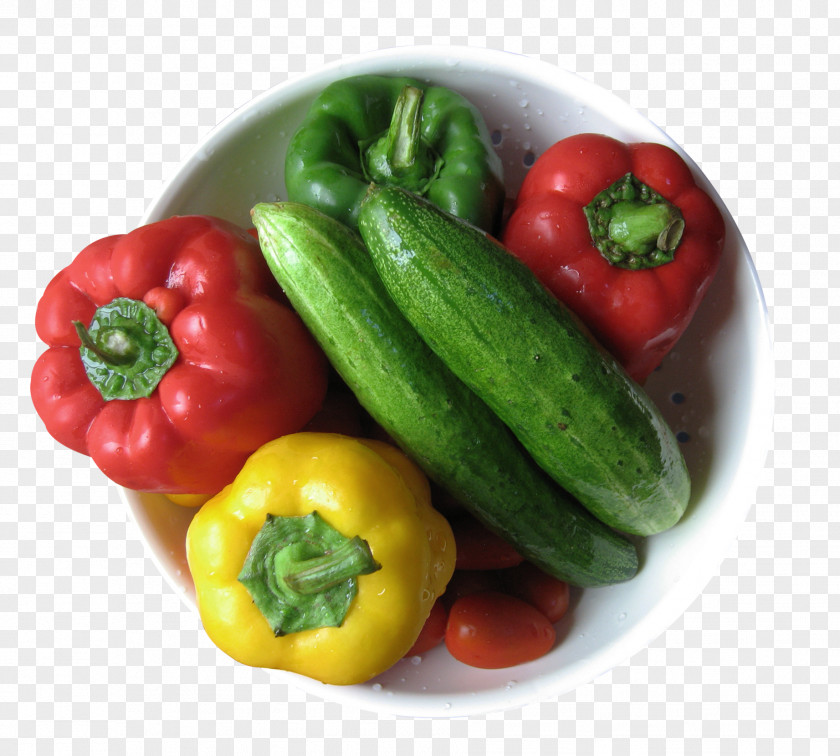 A Pot Of Vegetables Cucumber Tomato Vegetable Bell Pepper PNG