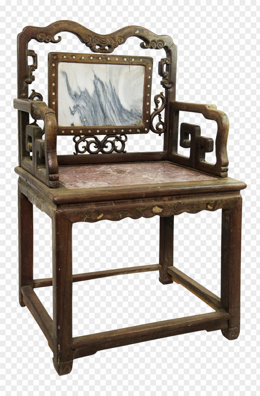 Antique Furniture Chair Table Wood Seat PNG