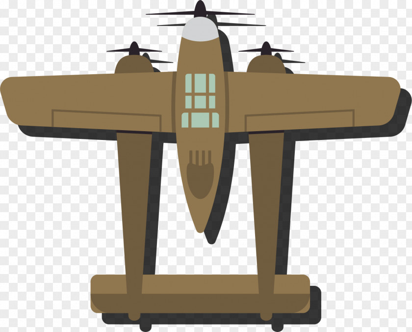 Cartoon Military Aircraft Airplane Bomber PNG