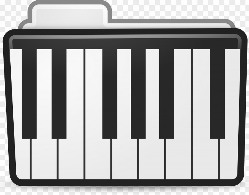 Folders Musical Keyboard Clip Art PNG