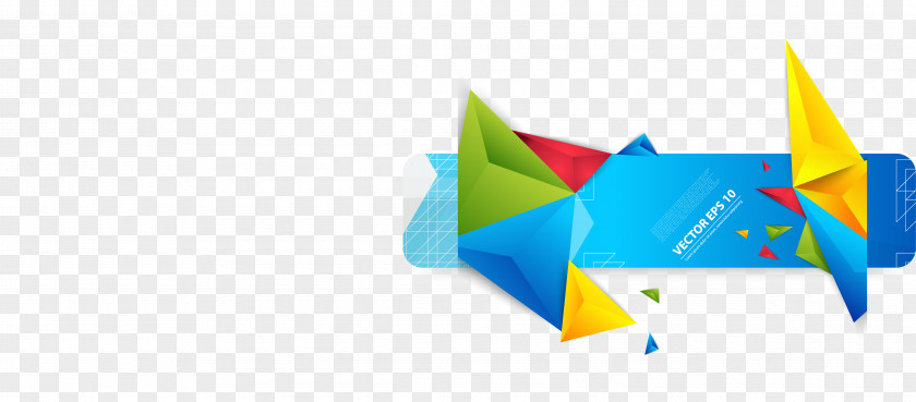 Hand Painted Colorful Scroll Polygon Triangle Euclidean Vector Illustration PNG