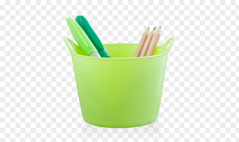 Pistachio Plastic Flowerpot Pencil PNG