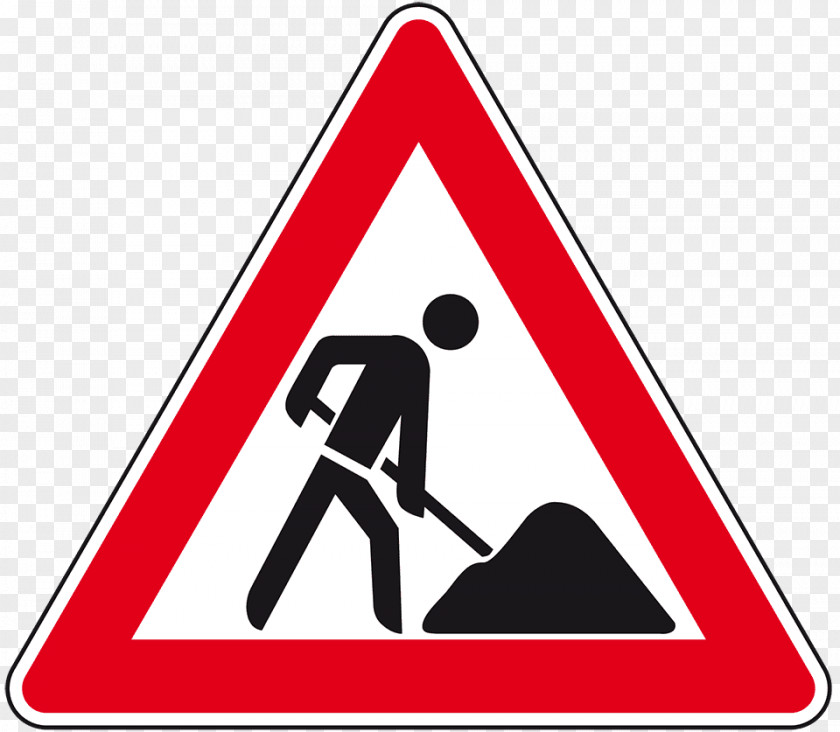 Road Traffic Sign Roadworks Pedestrian Crossing PNG