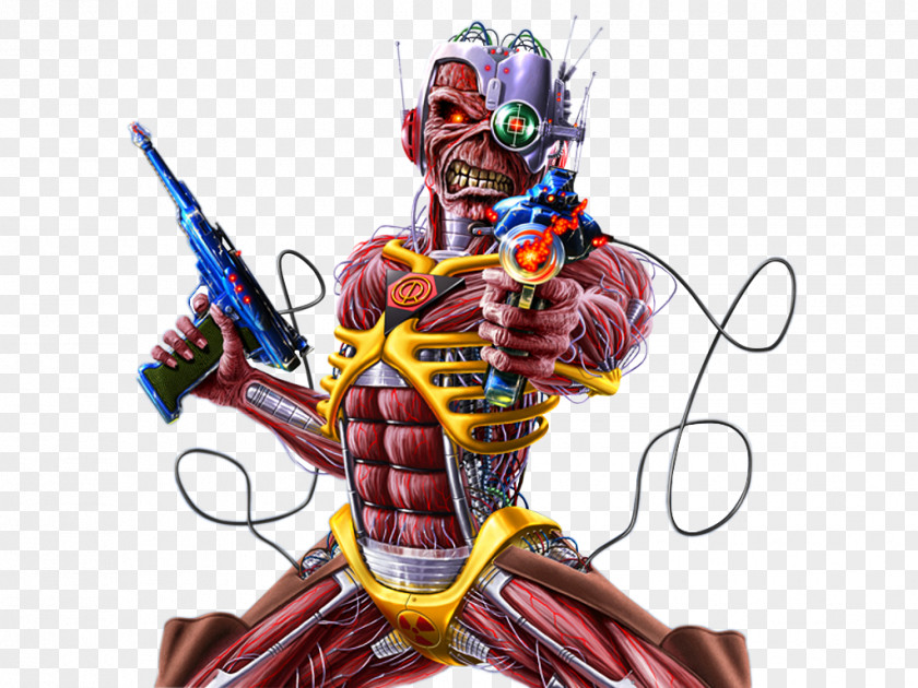 Somewhere In Time Eddie Iron Maiden Back Heavy Metal PNG