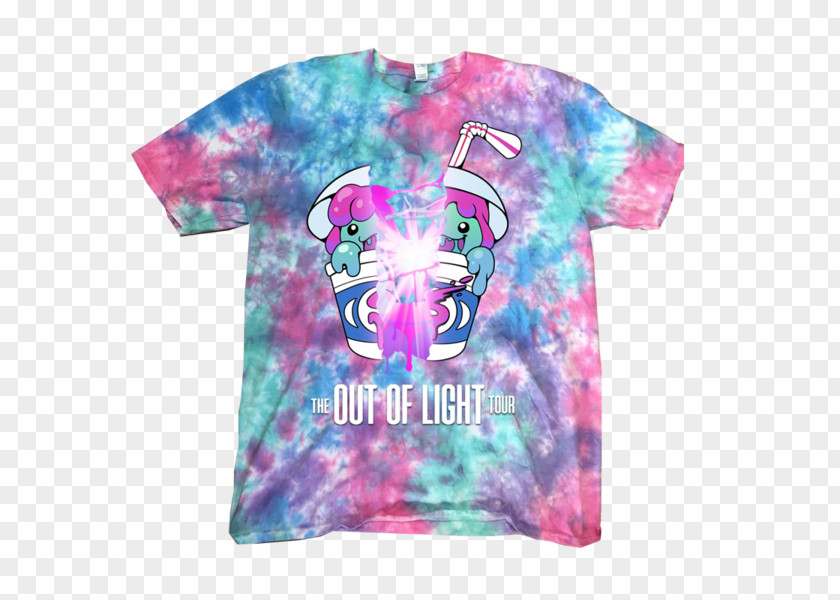 TIE DYE T-shirt Tie-dye Out Of Light Sleeve PNG