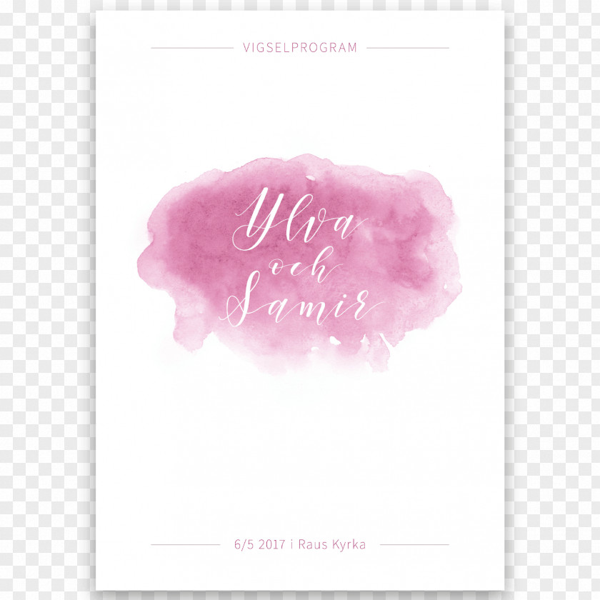 Aquarelle Greeting & Note Cards Pink M PNG