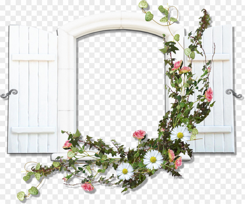 Happy Spring Window Picture Frames Flower Clip Art PNG