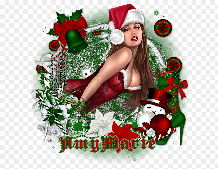 Naughty Christmas Ornament Decoration Character Flower PNG