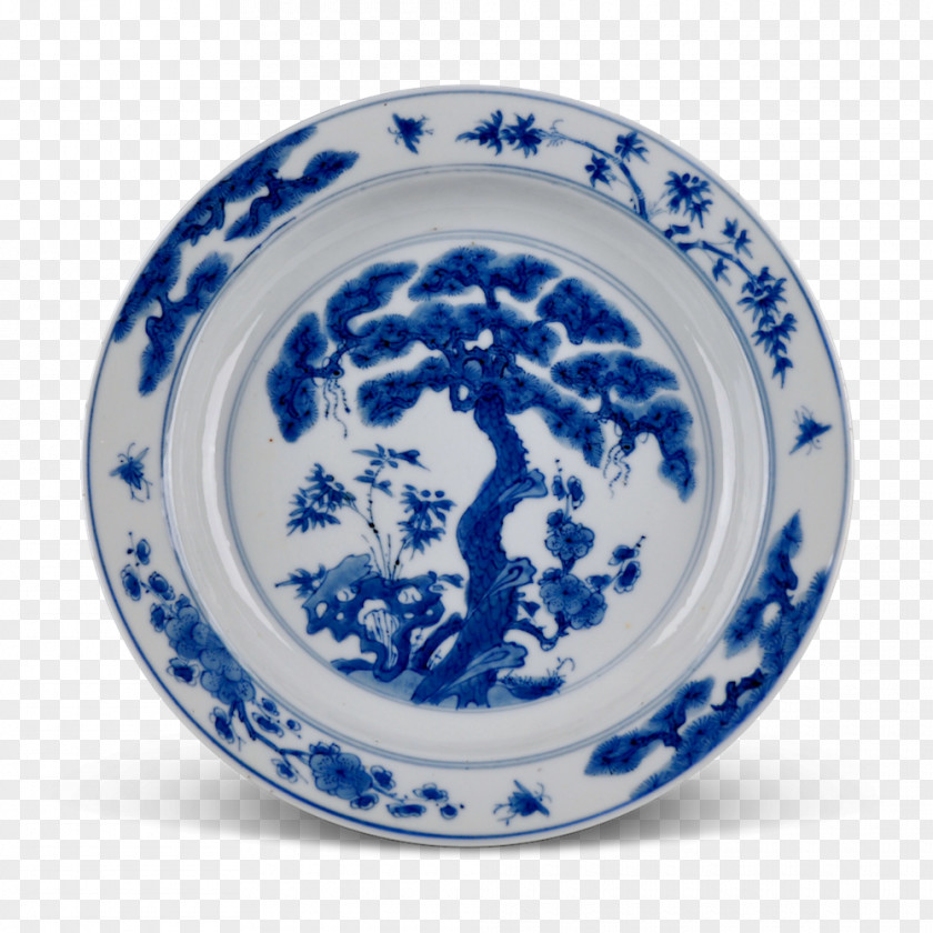 Plate Blue And White Pottery Ceramic Imari Ware Famille Rose PNG