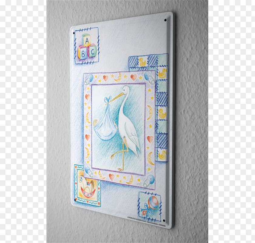 Stork And Baby Picture Frames Rectangle PNG
