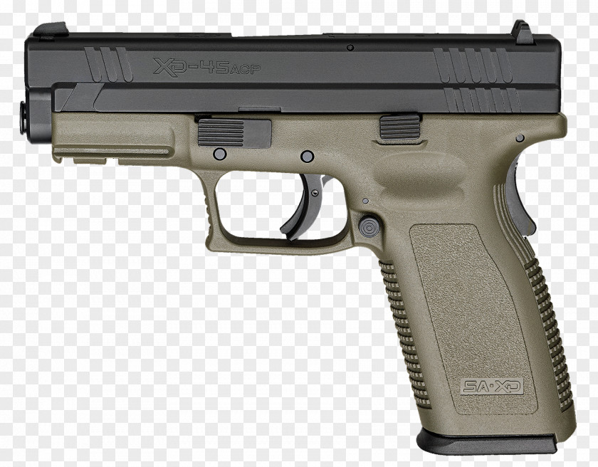.45 ACP Trigger Springfield Armory XDM HS2000 Handgun PNG