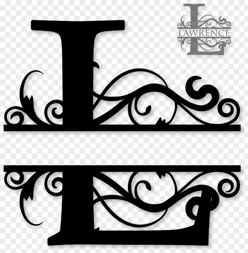 Decorative Paper Love Letter Monogram Clip Art PNG