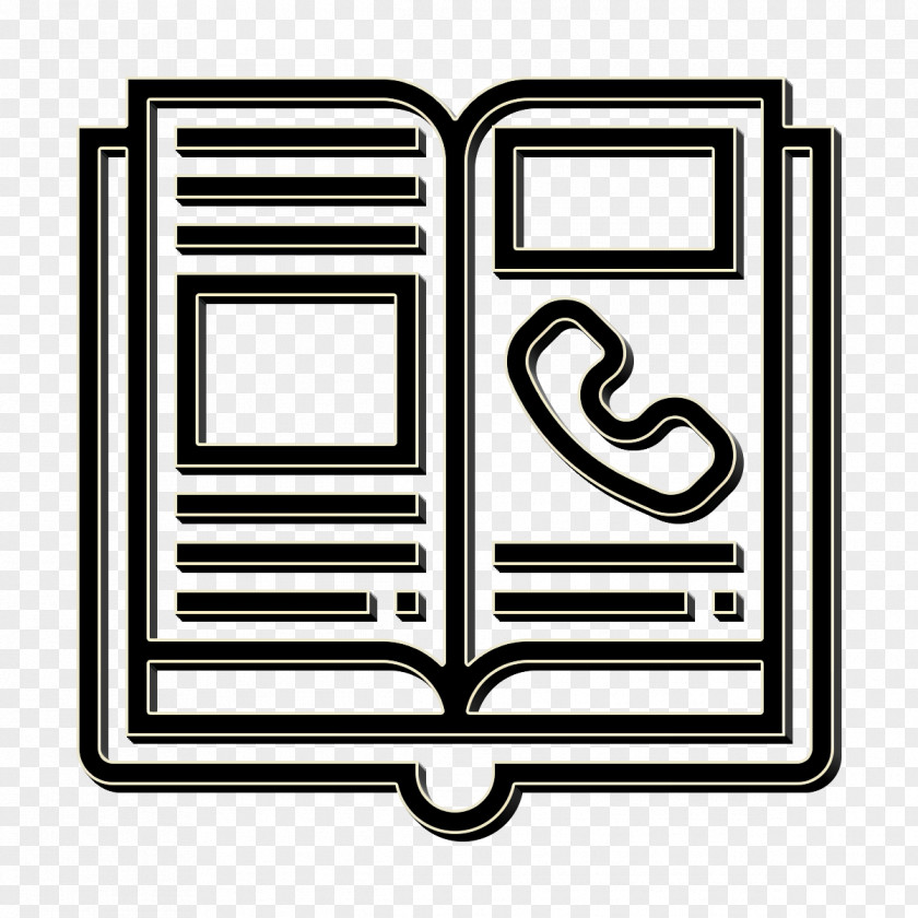 Rectangle Book Contact Icon PNG
