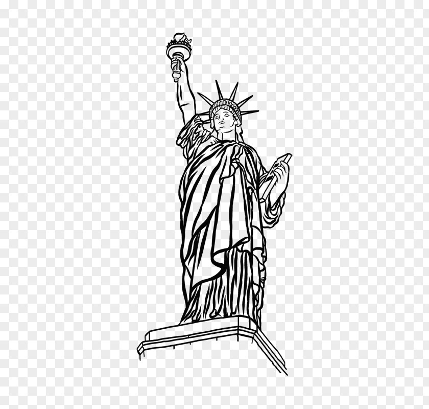 Statue Of Liberty Monument Drawing Art PNG