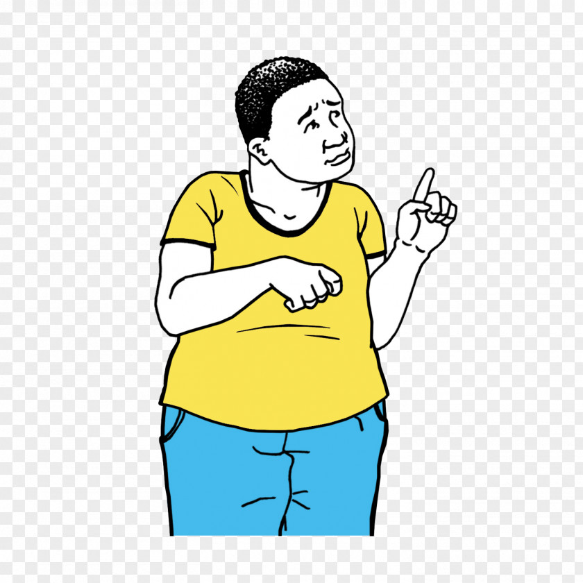 Hand Gesture Cartoon Facial Expression Yellow Finger Arm PNG