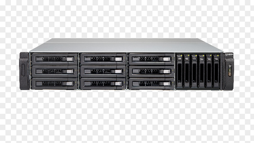 Network Storage Systems QNAP TVS-1582TU-I 15 Bay Qnap TVS-EC1580MU-SAS-RP R2 NAS Rack Ethernet Lan Black TVS-EC1580MU-SAS-RP-16G-R2 Data PNG