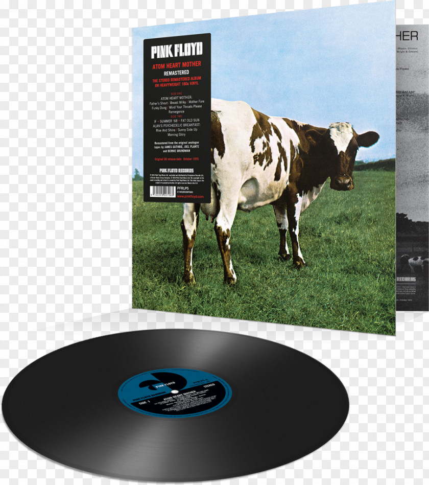 Pink Floyd Atom Heart Mother Phonograph Record Album Obscured By Clouds PNG