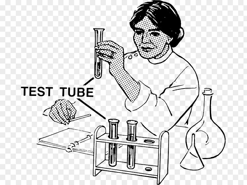 Science Beaker Clip Art Laboratory Test Tubes Coloring Book Image PNG