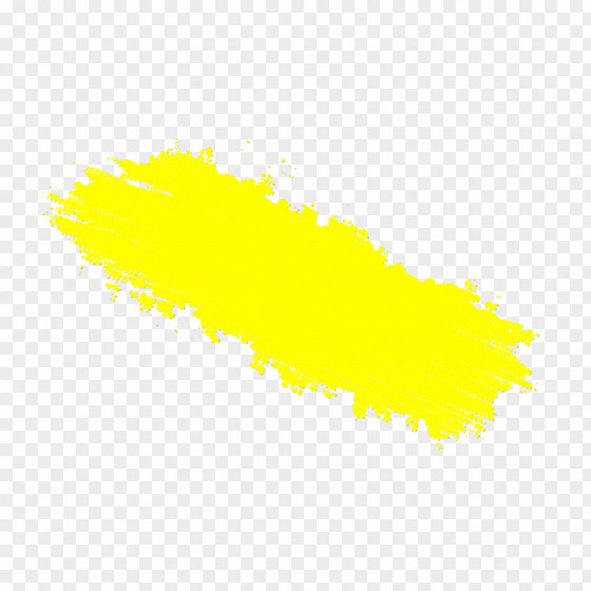 Yellow Wet Ink PNG